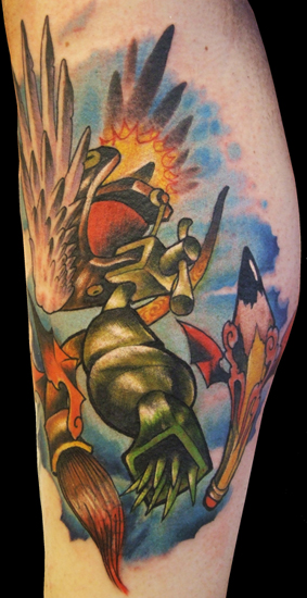 Tattoos - Cartoon tattoos - machine